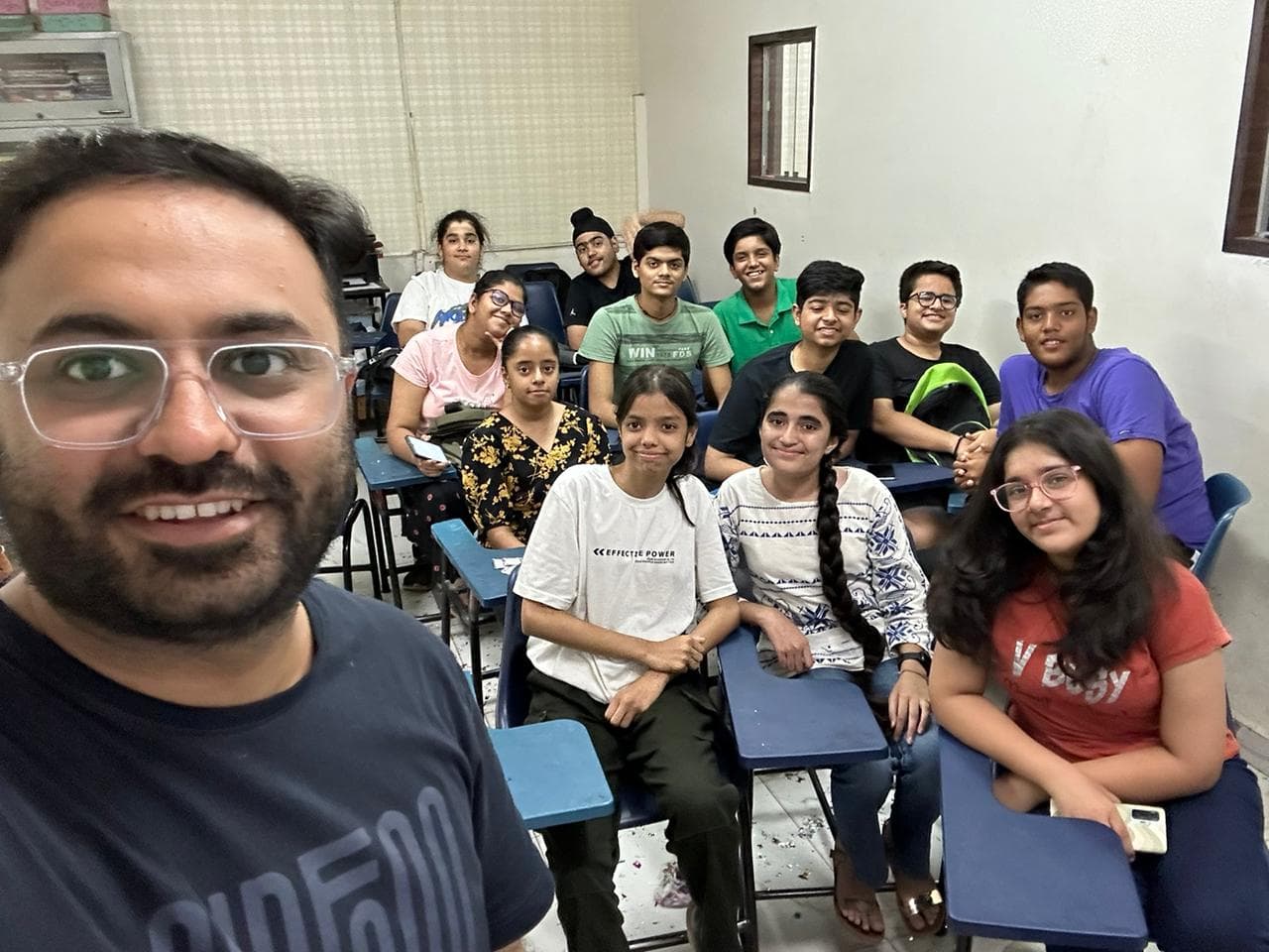 Ankur Ajmani teaching a class